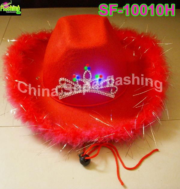 Flashing cowboy hats