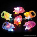 Light up Flashing plastic jelly rings 2