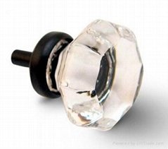 H02-4  Glass Knobs For Drawer ORB Finish