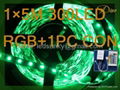 5050 60led/m  rgb flash 12V Flexible Strip for home and garden,car decoration  1