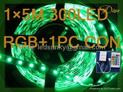 5050 60led/m  rgb flash 12V Flexible Strip for home and garden,car decoration 