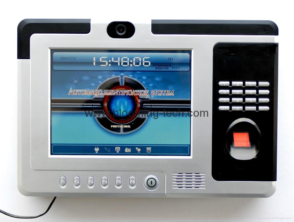 Big color LCD screen card time attendance system with color camera 2