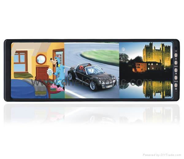 Rearview mirror with 4 ways video input 