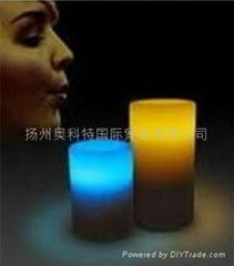 Blow on/off LED candle