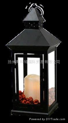 Candle with black lantern