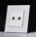 Outlet Socket, Double TV/RF Coaxial RG6