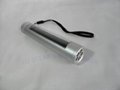 Solar Powered Flashlight 5-LED Alloy Case