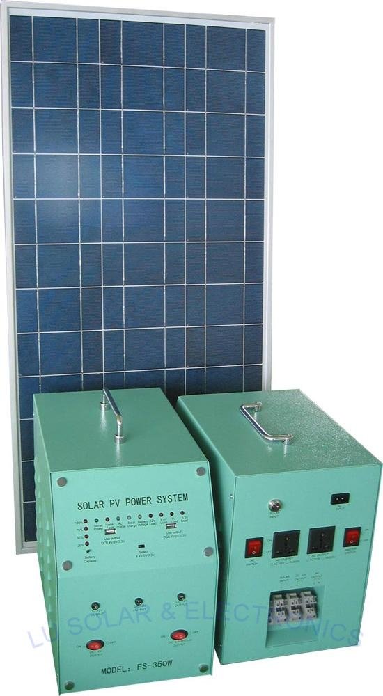 30W Solar PV Power System for Charging and Lighting
