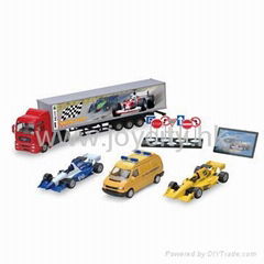 1:43 Scale diecast model container truck promotion