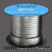 Expanded graphite braided packing