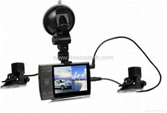 Dual car camera with Picture in Picture function