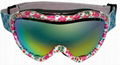 Lady's ski goggle; snow goggles; woman skiing eyewear  1