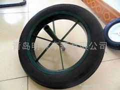 solid rubber wheel15x3,13x3