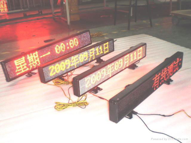LED Taxi scrolling message display Sign/tag