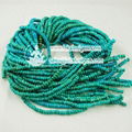 nature turquoise A grade roundel loose strands 5