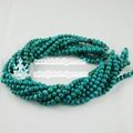 nature turquoise B grade round beads loose strands 3