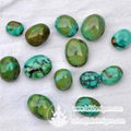 nature turquoise B grade oval beads loose strands 3