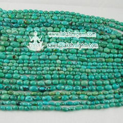 nature turquoise B grade rice loose strands