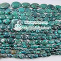 nature turquoise C grade oval beads loose strands 1