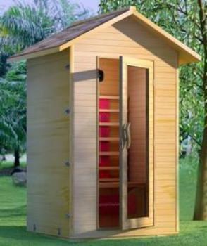 2 person outdoor infrared sauna room