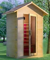 2 person outdoor infrared sauna room