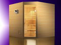 corner traditional steam sauna room