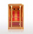 2 person full glass infrared sauna