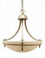 CH8922BPT-Simple Brushed Pewter Bowl Chandelier 1