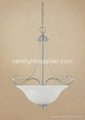 CH8922BPT-Simple Brushed Pewter Bowl Chandelier 3
