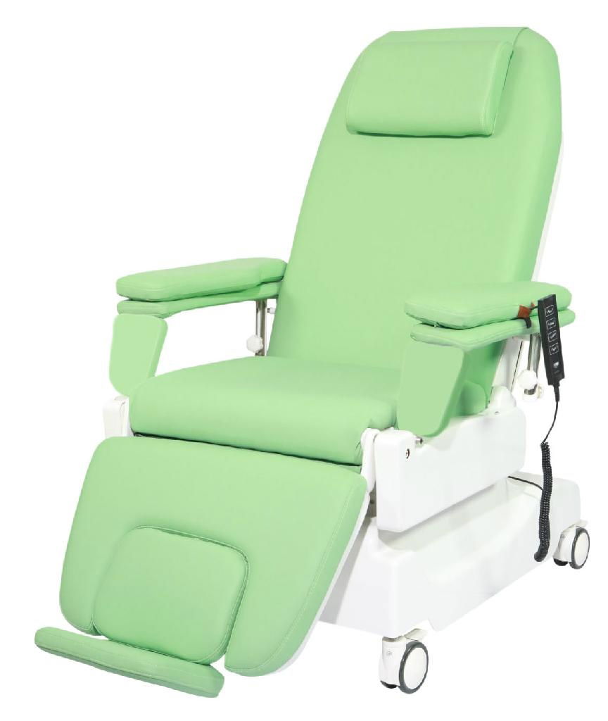 Dialysis chair with digital weigh system 