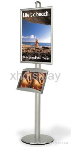  Poster Display Stand with Literature Holder