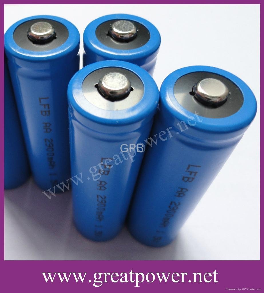 LiFeS2 AA 1.5V 2900mAH Primary lithium Battery 2