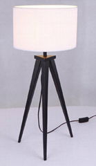 Table lamp TC shade and wooden base 1.8m cable