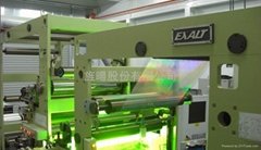 web fed roll to roll hologram transferring (cold foil) machine