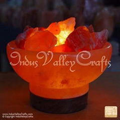 Fire Bowl Rock Salt Lamp