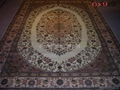 153cm*244cm hand knotted persian silk carpet  1