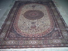 popular hand knotted persian silk carpet