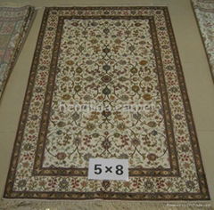  hand knotted persian silk rug