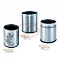 Round Stainless Steel Hotel Room Waste Bins 4