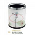 Round Fashion Printing Hotel Garbage