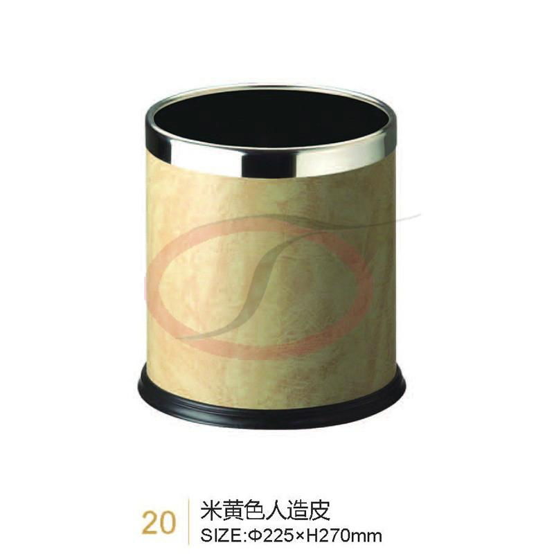 Round Fashion Printing Hotel Garbage Bins 4