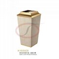 Ground Marble Garbage Cans with Ashtray 5