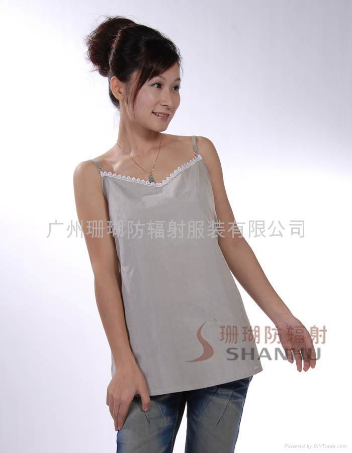 銀纖維防輻射弔帶衫專業供應商-廣州珊瑚SHE006,適合夏季 2