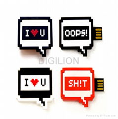 Pop out USB flash drive