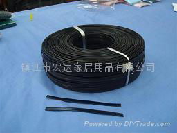 black plastic double wire twist ties