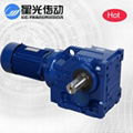 K77-Y100M4-2.2-35.2-M1-0 helical-bevel geared motor/gearbox/speed reducer 1