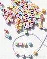 Plastic Craft Alphabet Beads 