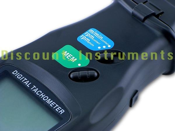 Digital LASER Sensor Photo & Contact Tachometer Tach 4