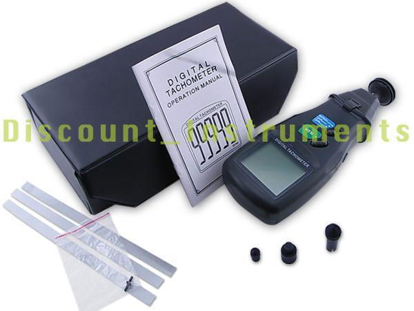 Digital LASER Sensor Photo & Contact Tachometer Tach 5