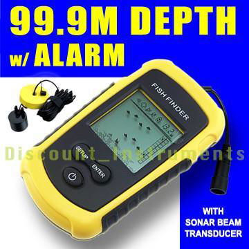 Portable Sonar LCD Fish Finder Alarm Sea Contour Ice